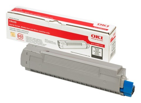 Compatible 43487712 OKI toner Black  for C8600/ C8800